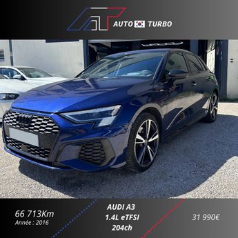  Voir détails -Audi A3 Sportback 40 TFSI E 204CH S LINE S TRONI à  Le Pont-de-Claix (38)