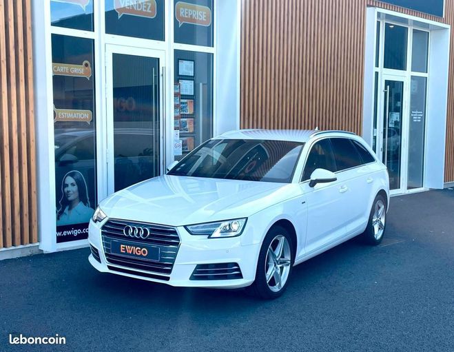 Audi A4 Avant 2.0 tdi 150 s-line s-tronic bva vi Blanc de 2017