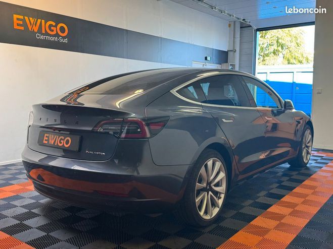 Tesla Model 3 model-3 electric 490ch long range 4wd du Gris de 2019