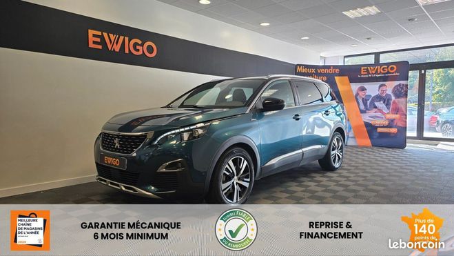 Cliquer pour voir la photo suivante Peugeot 5008 GENERATION-II 1.6 THP 165ch GT-LINE EAT Bleu de 2017