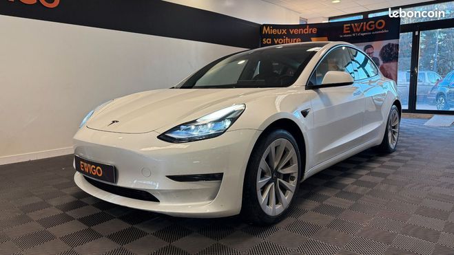 Tesla Model 3 model-3 electric 500 82kwh dual motors g Blanc de 2023