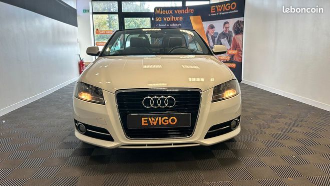 Audi A3 CABRIOLET 2.0 TDI 140ch AMBITION LUXE Blanc de 2010