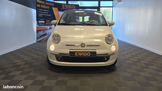 Fiat 500 0.9 TWINAIR 85ch LOUNGE DUALOGIC BVA STA Blanc de 2012