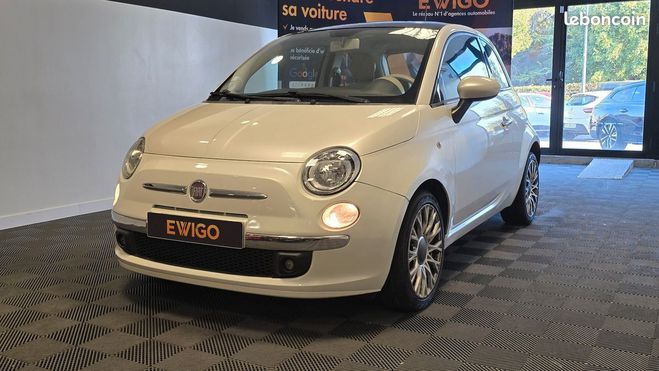 Fiat 500 0.9 TWINAIR 85ch LOUNGE DUALOGIC BVA STA Blanc de 2012
