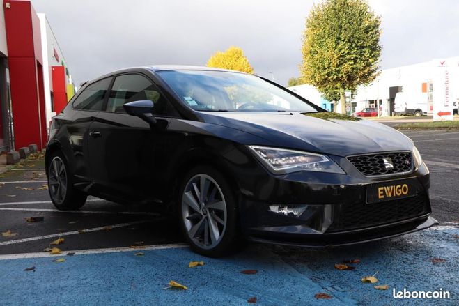 Seat Leon SC 2.0 TDI 150 FR BLACK AERO DSG BVA Noir de 2014