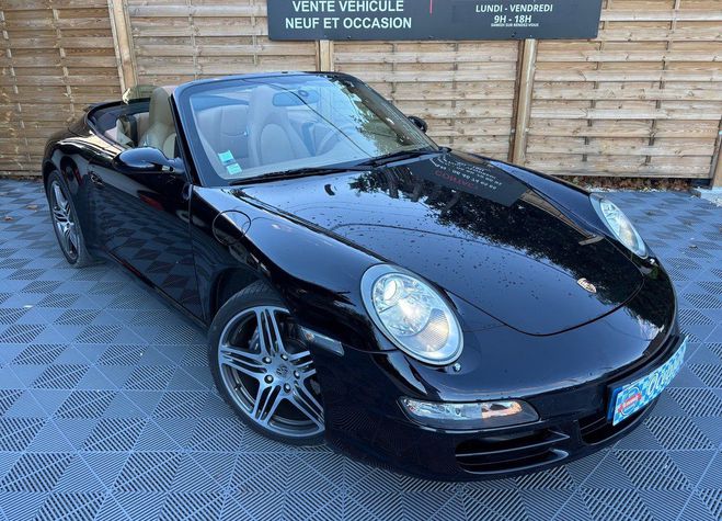 Porsche 911 (997) Carrera Cabriolet 3.6i 325ch FLAT6 Noir Mtallis de 2008