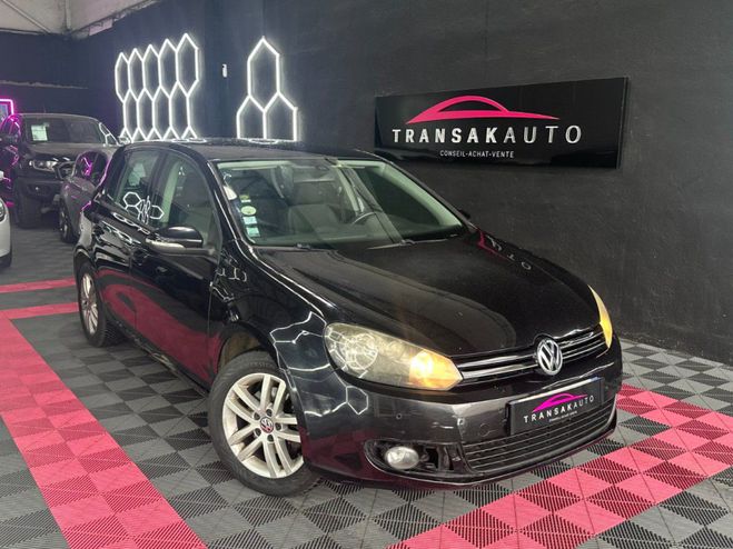 Volkswagen Golf 6 Confortline 140 ch 2.0 TDI ~ Climatisa Noir de 2012
