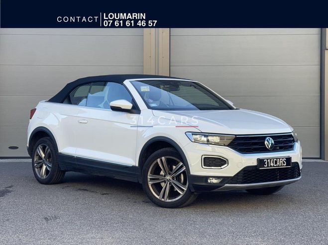 Volkswagen T Roc 1.5 TSI Evo - 150 - BV DSG 7 CABRIOLET S BLANC de 2021