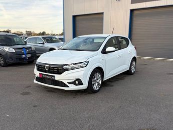 Voir détails -Dacia Sandero 1.0 ECO-G - 100 ESSENCE GPL 1 ERE MAIN T à Crottet (01)