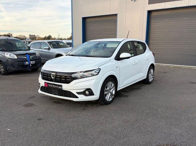 Cliquer pour voir la photo suivante Dacia Sandero 1.0 ECO-G - 100 ESSENCE GPL 1 ERE MAIN T BLANC de 2021