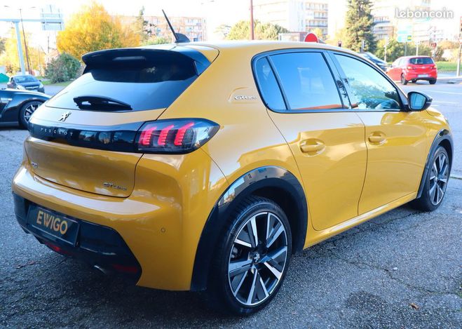 Peugeot 208 1.2 puretech 100 ch gt line eat bva carp Jaune de 2020
