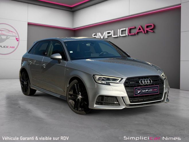 Audi A3 Sportback Quattro S-LINE 2.0 TDI 184 ch  Gris de 2018