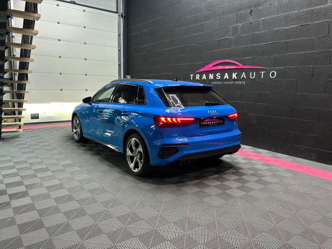 Audi A3 Sportback 40 TFSIe 204 S tronic 6 S Line Bleu de 2021