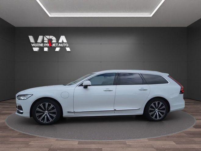 Volvo V90  T6 Twin Engine 253ch  AWD  Attelage  Blanc de 2021
