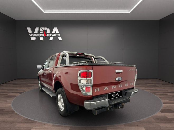 Ford Ranger 3.2 TDCi 200ch Double Cabine Limited BVA Rouge de 2016