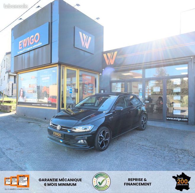 Volkswagen Polo 1.6 tdi 95 ch r-line dsg bva Noir de 2019