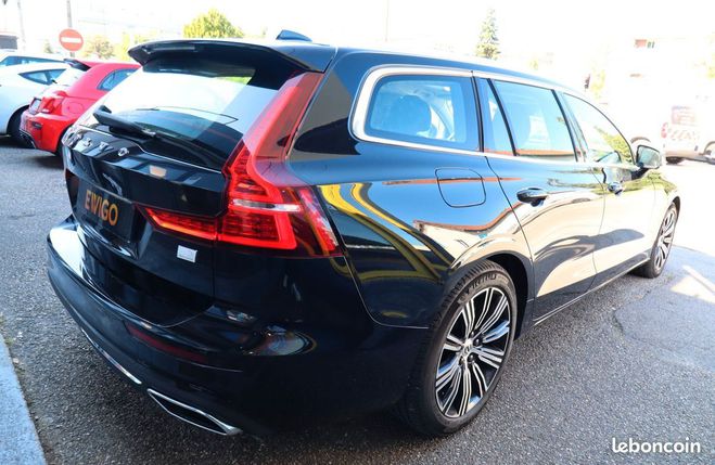 Volvo V60 2.0 t6 253 ch   87 phev hybrid twin-engi Noir de 2022