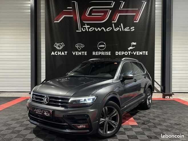 Cliquer pour voir la photo suivante Volkswagen Tiguan 2.0 TDI 150ch Black R-Line 4Motion DSG7 Gris de 2018