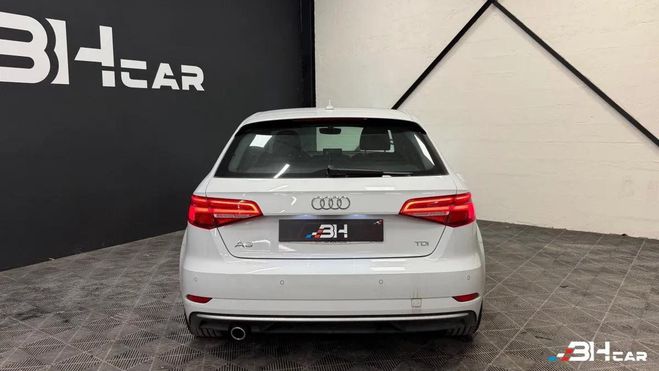 Audi A3 SPORTBACK 1.6 TDI 115 S-LINE S-TRONIC /  Blanc de 2018