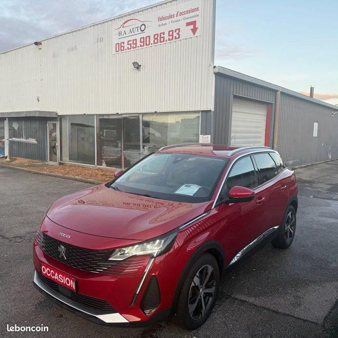 Peugeot 3008 II Phase 2 Allure 130 Ch Distribution ne Rouge de 2021