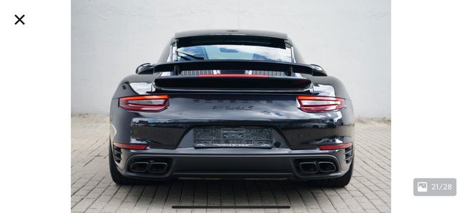 Porsche 911 Turbo S 3.8 Bleu Nuit de 2017