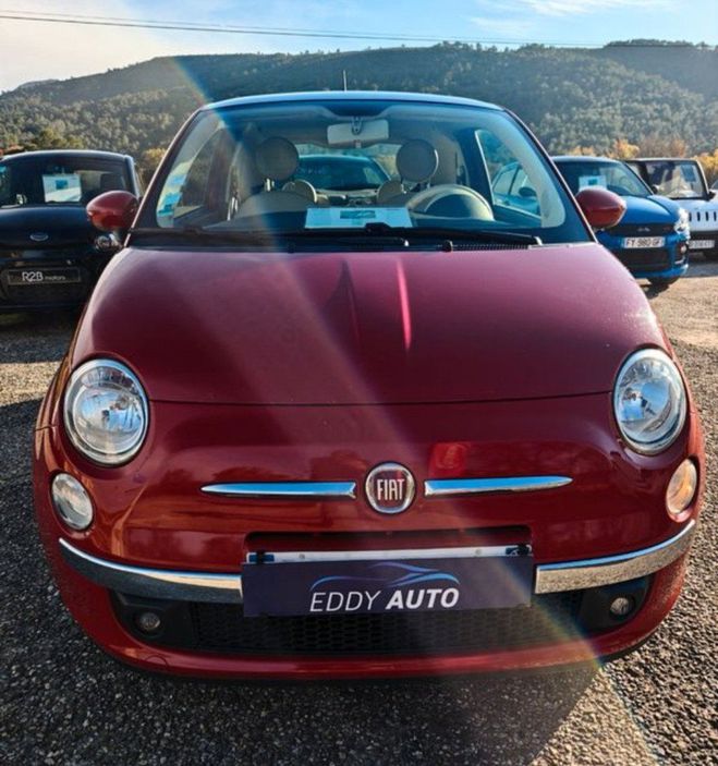 Fiat 500 1.2 mpi toit panoramique Rouge de 2014