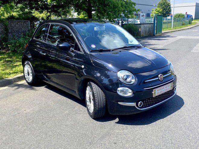 Fiat 500 1.2 8V 69CH ECO PACK LOUNGE EURO6D Noir de 2018