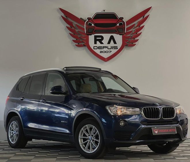 BMW X3 20D 190CH XDRIVE Bleu Fonc Mtallis de 2017