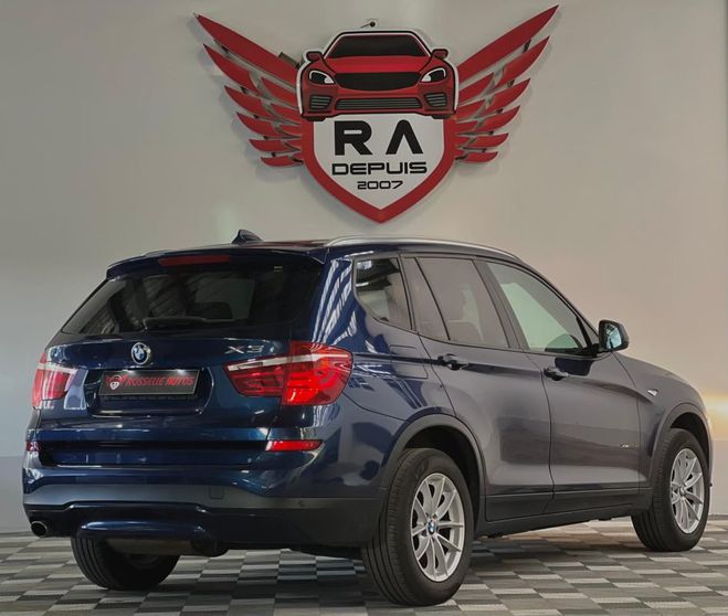 BMW X3 20D 190CH XDRIVE Bleu Fonc Mtallis de 2017