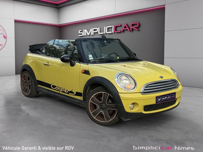 Mini Cabrio CABRIOLET R57 1.6i - 120 Cooper - GARANT Jaune de 2009