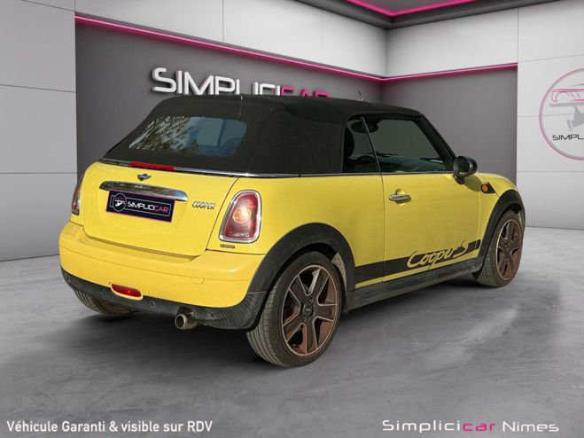 Mini Cabrio CABRIOLET R57 1.6i - 120 Cooper - GARANT Jaune de 2009