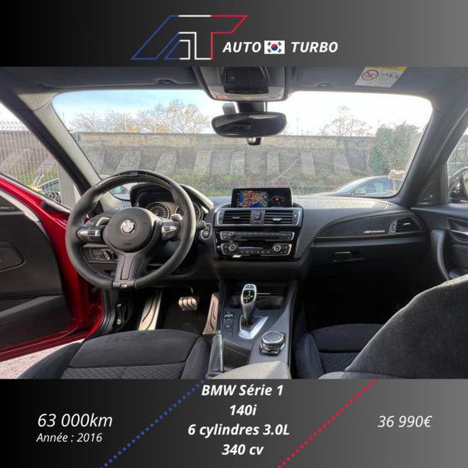 BMW Serie 1 (F21/F20) M140IA 340CH 5P Rouge de 2016