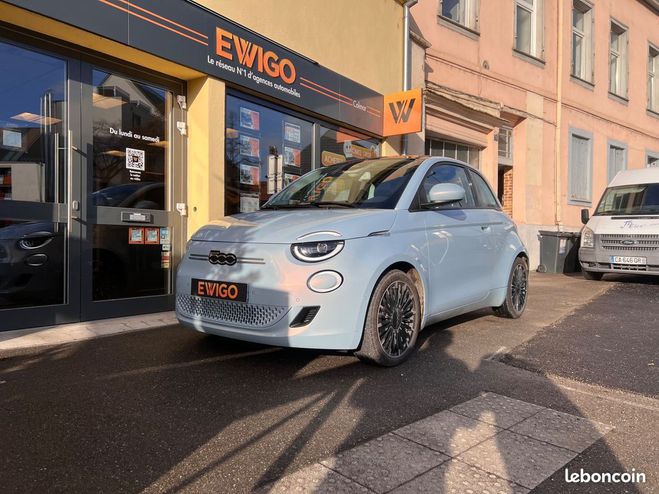 Cliquer pour voir la photo suivante Fiat 500 500e electric 3 1 120 58ppm 42kwh autono Bleu de 2022