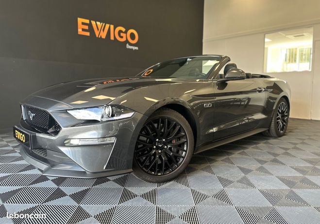 Cliquer pour voir la photo suivante Ford Mustang 5.0l v8 gt cabriolet 450ch bva malus pay Gris de 2019
