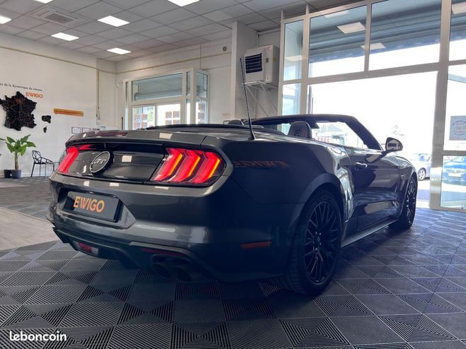 Ford Mustang 5.0l v8 gt cabriolet 450ch bva malus pay Gris de 2019