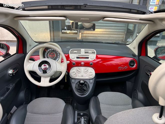 Fiat 500 cabriolet 1.2 69ch lounge Rouge de 2014