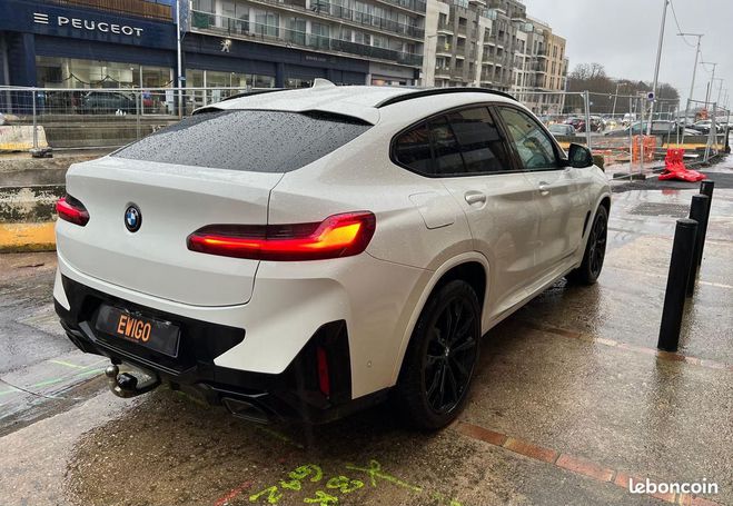 BMW X4 m-sport xdrive 2.0 d 190 ch mhev bva toi Blanc de 2022