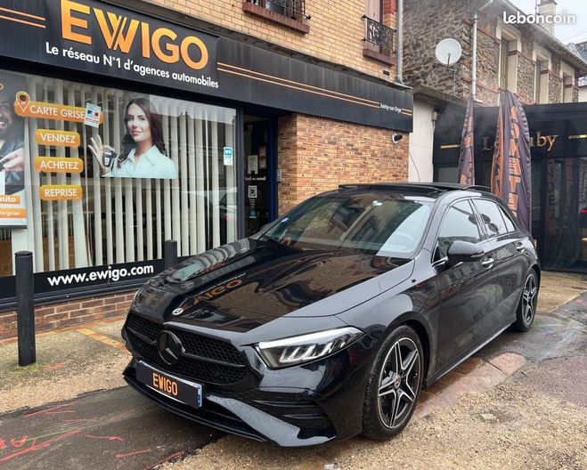 Cliquer pour voir la photo suivante Mercedes Classe A 1.3 180 136 ch amg line bva toit ouvrant Noir de 2023