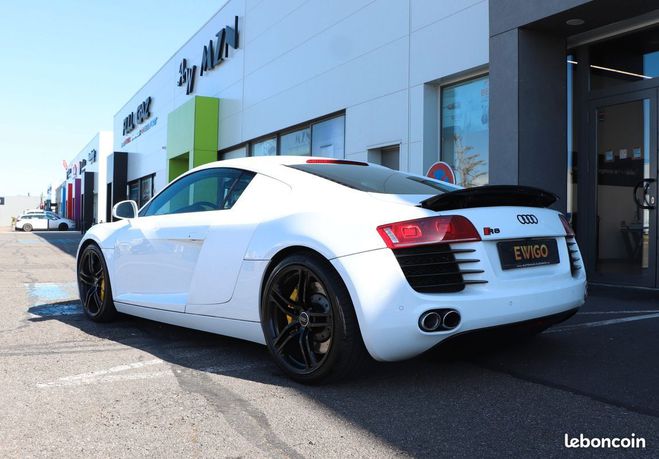 Audi R8 coupe 4.2 fsi 420ch quattro bva alcantar Blanc de 2008