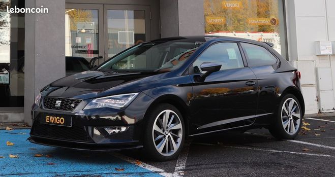 Cliquer pour voir la photo suivante Seat Leon SC 2.0 tdi 150 fr black aero dsg bva Noir de 2014