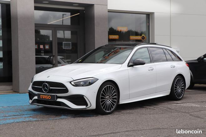 Mercedes Classe C break 220d 200 cv amg line 4matic- toit  Blanc de 2021