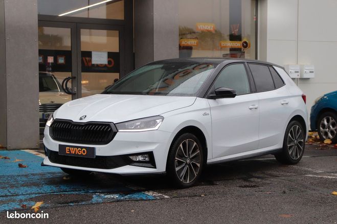 Cliquer pour voir la photo suivante Skoda Fabia 1.0 tsi 110 cv monte carlo dsg bva carpl Blanc de 2023