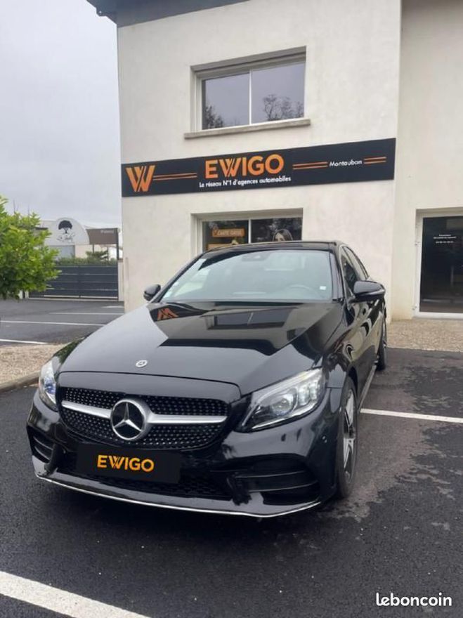 Mercedes Classe C 180D 1.6 120CH AMG LINE 9G-TRONIC BVA Noir de 2019