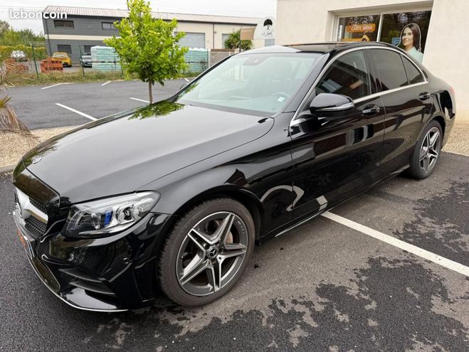 Mercedes Classe C 180D 1.6 120CH AMG LINE 9G-TRONIC BVA Noir de 2019
