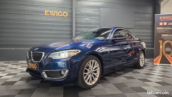 Cliquer pour voir la photo suivante BMW Serie 2 coupe 2.0 220 d 190 lounge xdrive bva su Bleu de 2015
