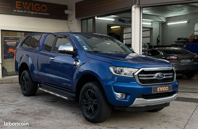 Cliquer pour voir la photo suivante Ford Ranger iii (3) super cabine 2.0 ecoblue 213 lim Bleu de 2021