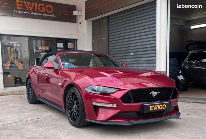 Cliquer pour voir la photo suivante Ford Mustang gt v8 5.0 450 cabriolet bva 10 camera au Bordeaux de 2018