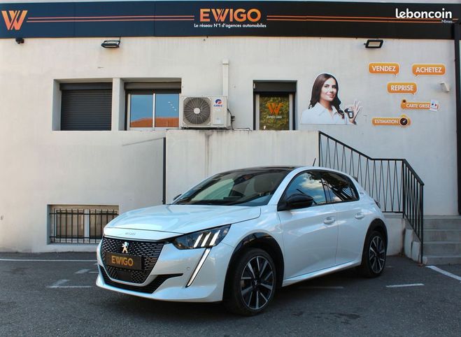 Cliquer pour voir la photo suivante Peugeot 208 1.2 puretech 100 gt-line eat8 bva Blanc de 2019