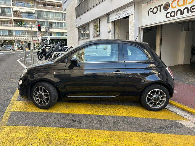 Fiat 500 1.2 8V 69CH S&S LOUNGE DUALOGIC Noir de 2009