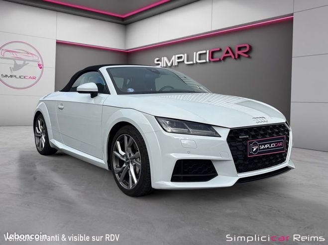 Cliquer pour voir la photo suivante Audi TT Roadster 45 TFSI 245 S tronic 7 Garantie Blanc de 2019